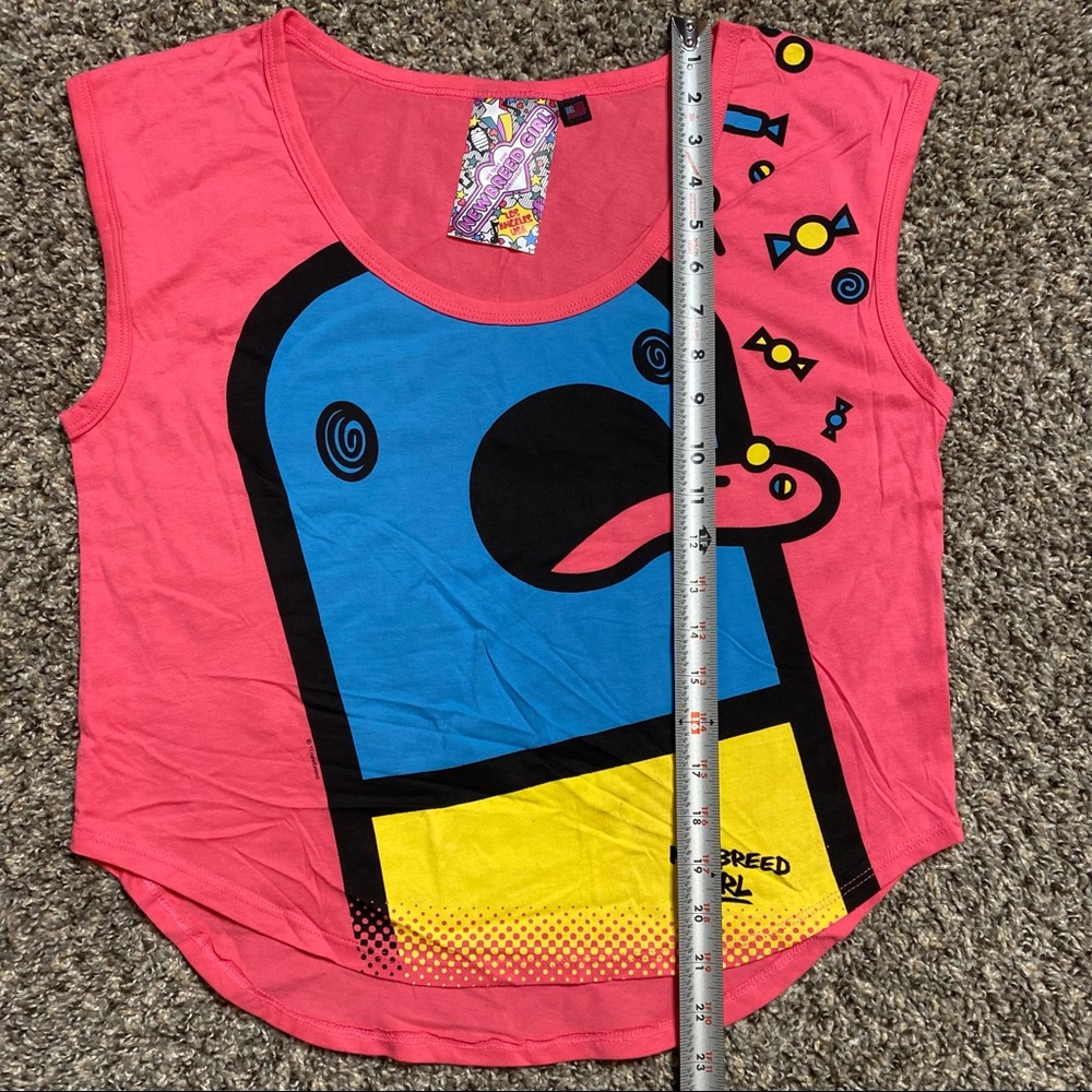š¢ Newbreed Girl Pink Sleeveless Graphic Top Medium - Picture 8 of 9